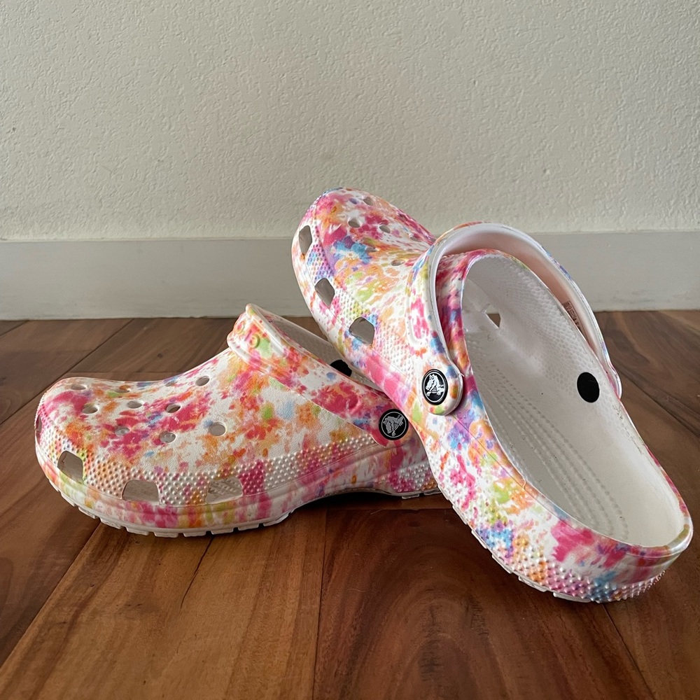 Multi-colored Crocs